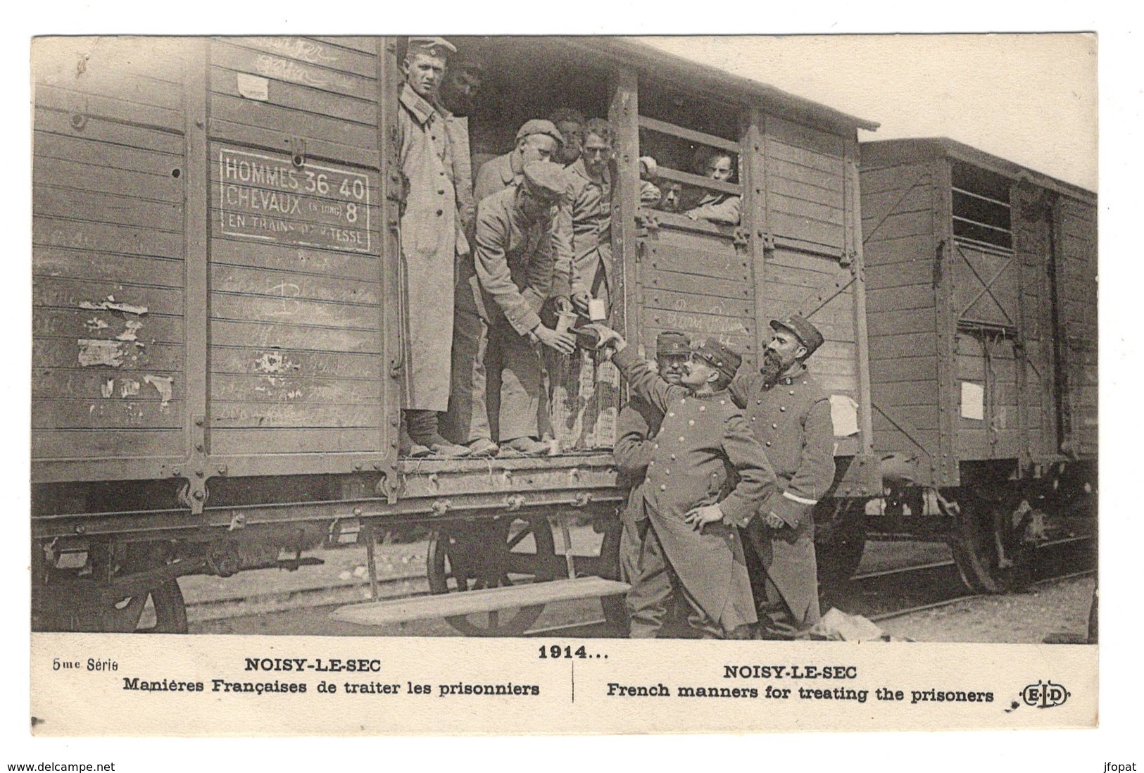 MILITARIA - Noisy Le Sec, Manières Françaises De Traiter Les Prisonniers - War 1914-18