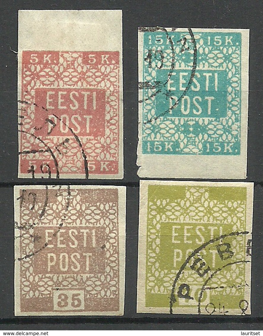 ESTLAND ESTONIA Estonie 1918/1919 Michel 1 - 4 O - Estonie