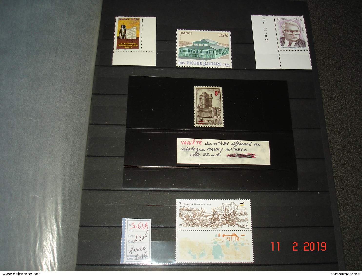 ALBUM CONTENANT TIMBRES,BLOCS FEUILLETS ET CARNETS NEUFS LUXE DE FRANCE  SANS TRACES DE CHARNIERES   BELLE COTE - Collections (en Albums)