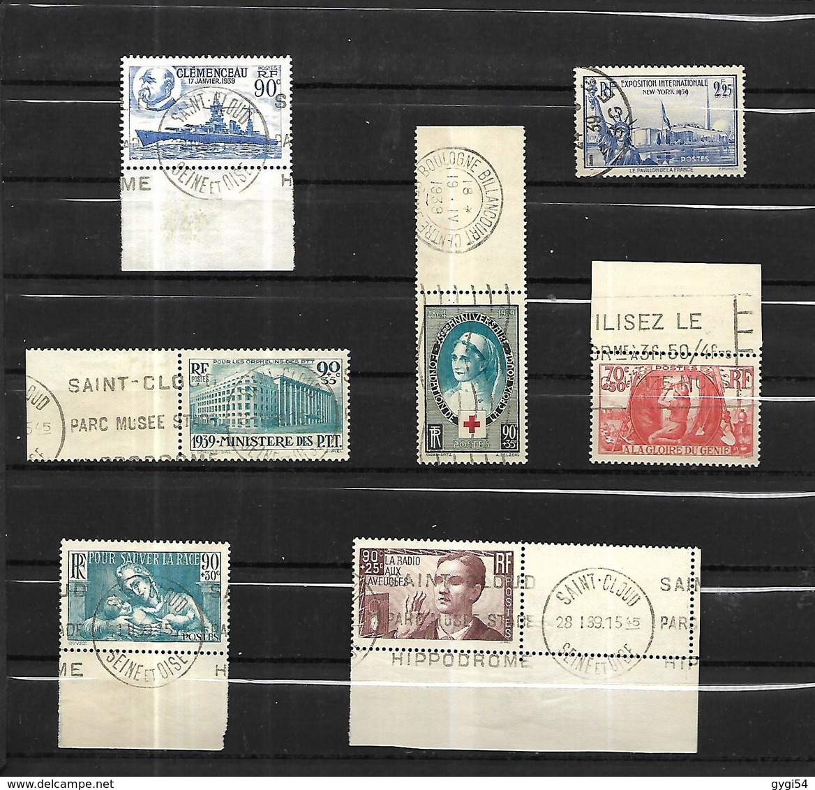 France 1939 - 1940    Cat Yt N°  LOT   Oblitérés - Oblitérés