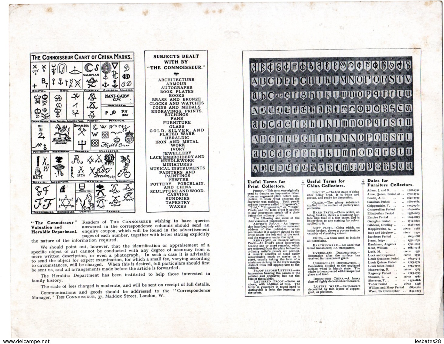 ALMANACH A Magazine THE CONNOISSEUR  Calendrier 1914 Sociéty Of  Coffers At  Blackheath  COLLECTOR FEVR 2019 ABL4 - Tamaño Grande : 1901-20