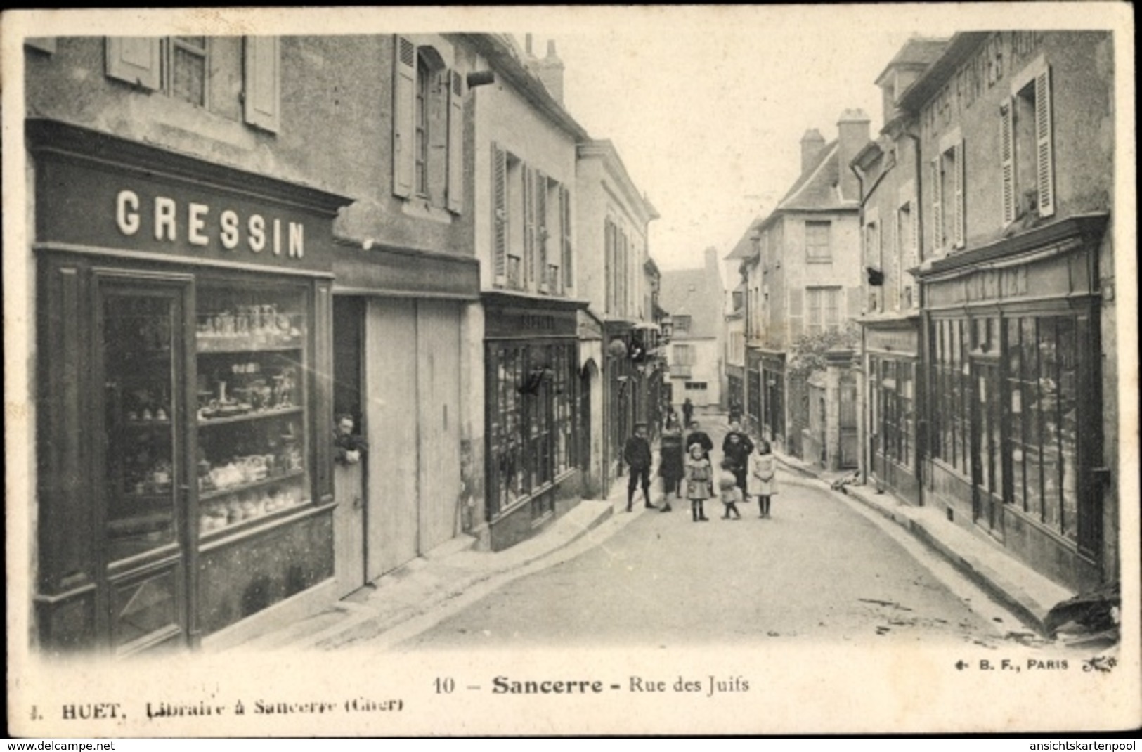 Cp Sancerre Cher, Rue Des Juifs - Autres & Non Classés