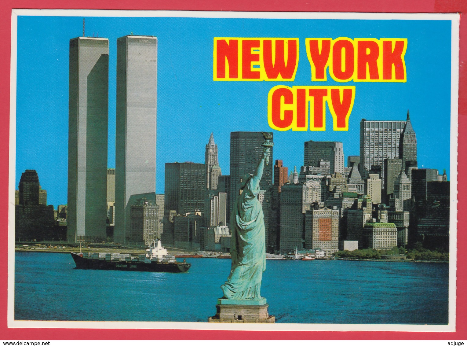 NEW YORK CITY - TWIN TOWER - WORLD TRADE CENTER -  STATUE Of LIBERTY * SUP** 2 SCANS - World Trade Center