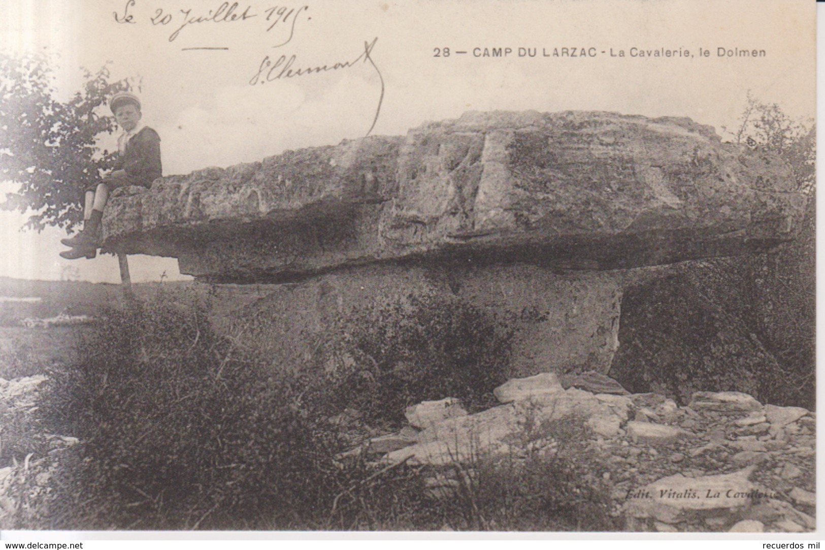 Camp Du Larzac La Cavalerie Le Dolmen  1915 - Rodez