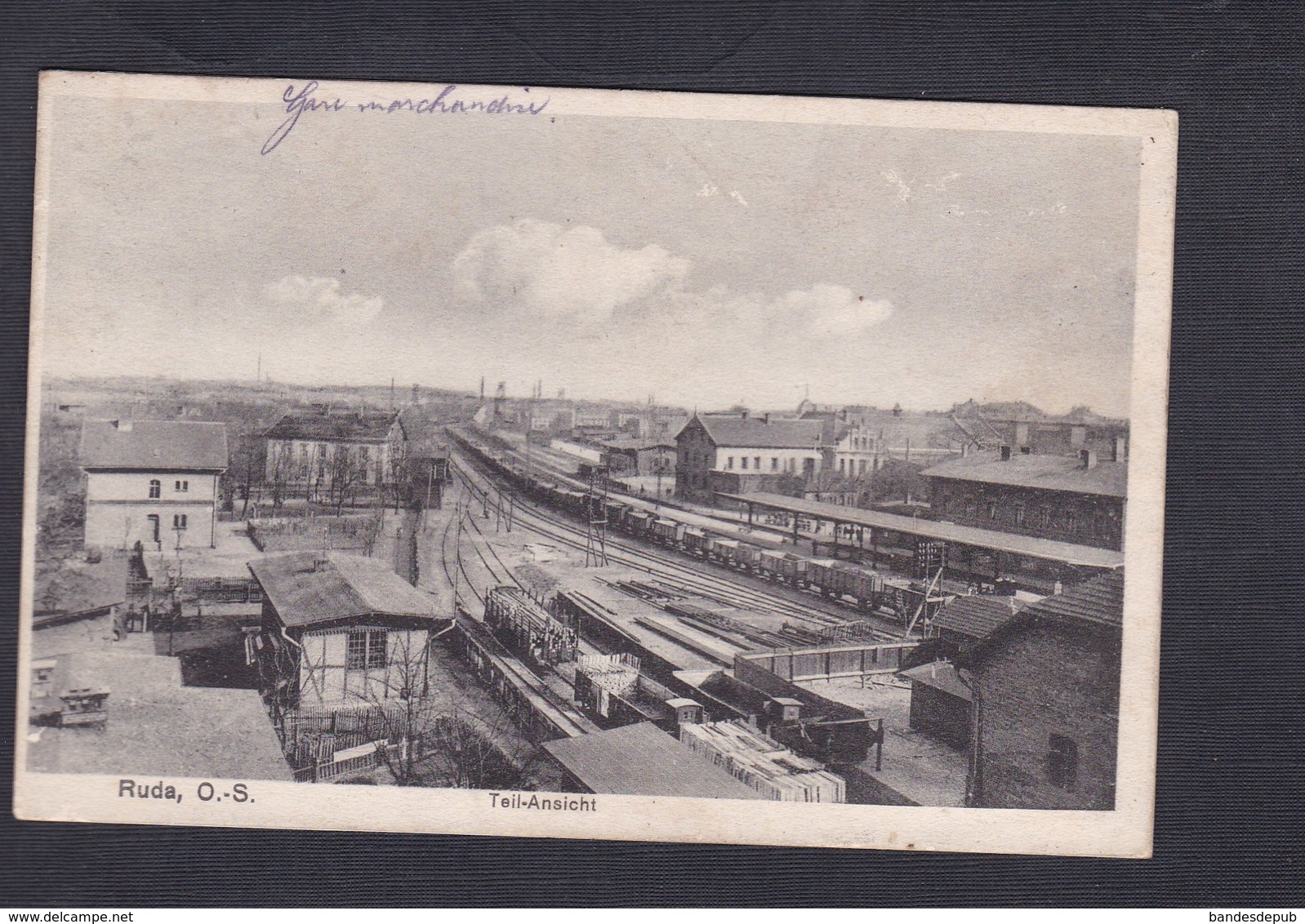 Pologne Poland Ruda Slaska Teil Ansicht ( Vue Sur La Gare Chemin De Fer Ed. Paul Hubner) - Pologne