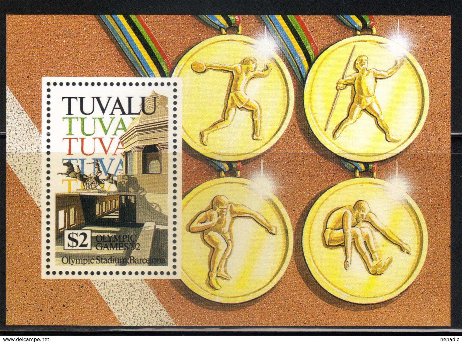 Tuvalu,SOG-Barcelona '92 1992.,block,,MNH - Tuvalu (fr. Elliceinseln)