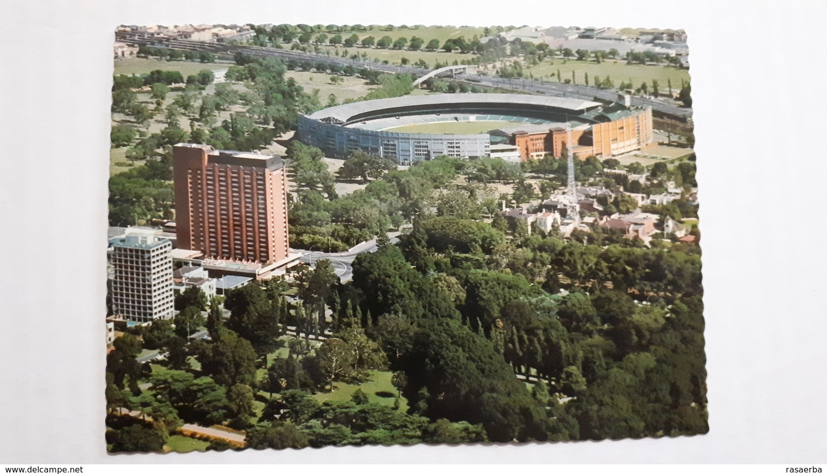 Melbourne Hotel Hilton Stadium Postcard Cartolina Stadio Stadion AK Carte Postale CP Stade Estadio - Football