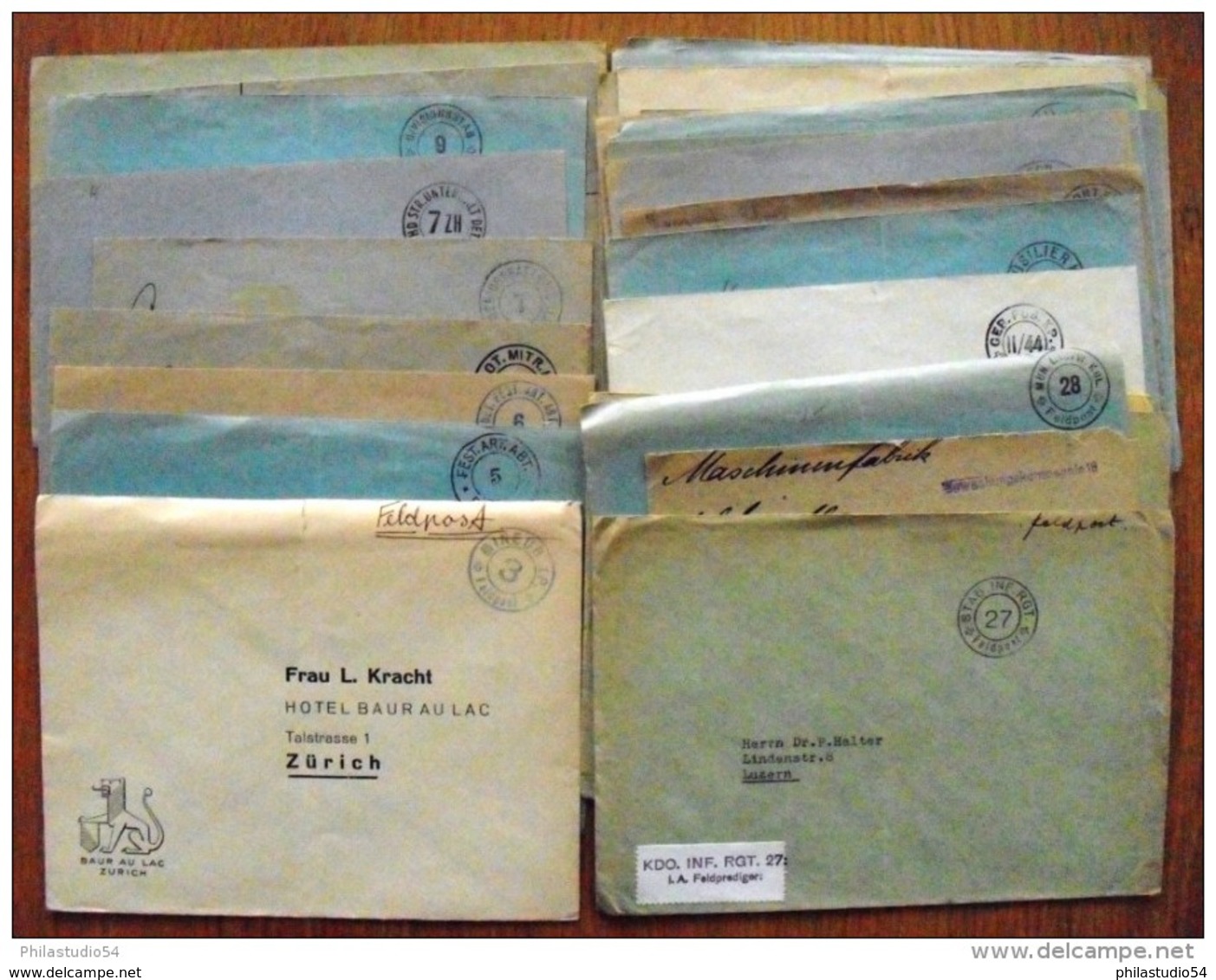 50 Covers Suisse Fieldpost - Feldpost - Documents