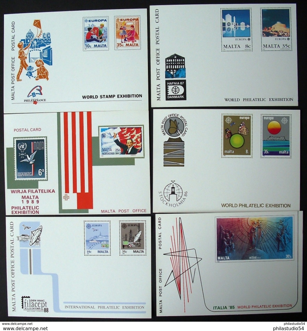 MALTA, 1981/1993, 12 Unused Stationery Cards - Man (Ile De)
