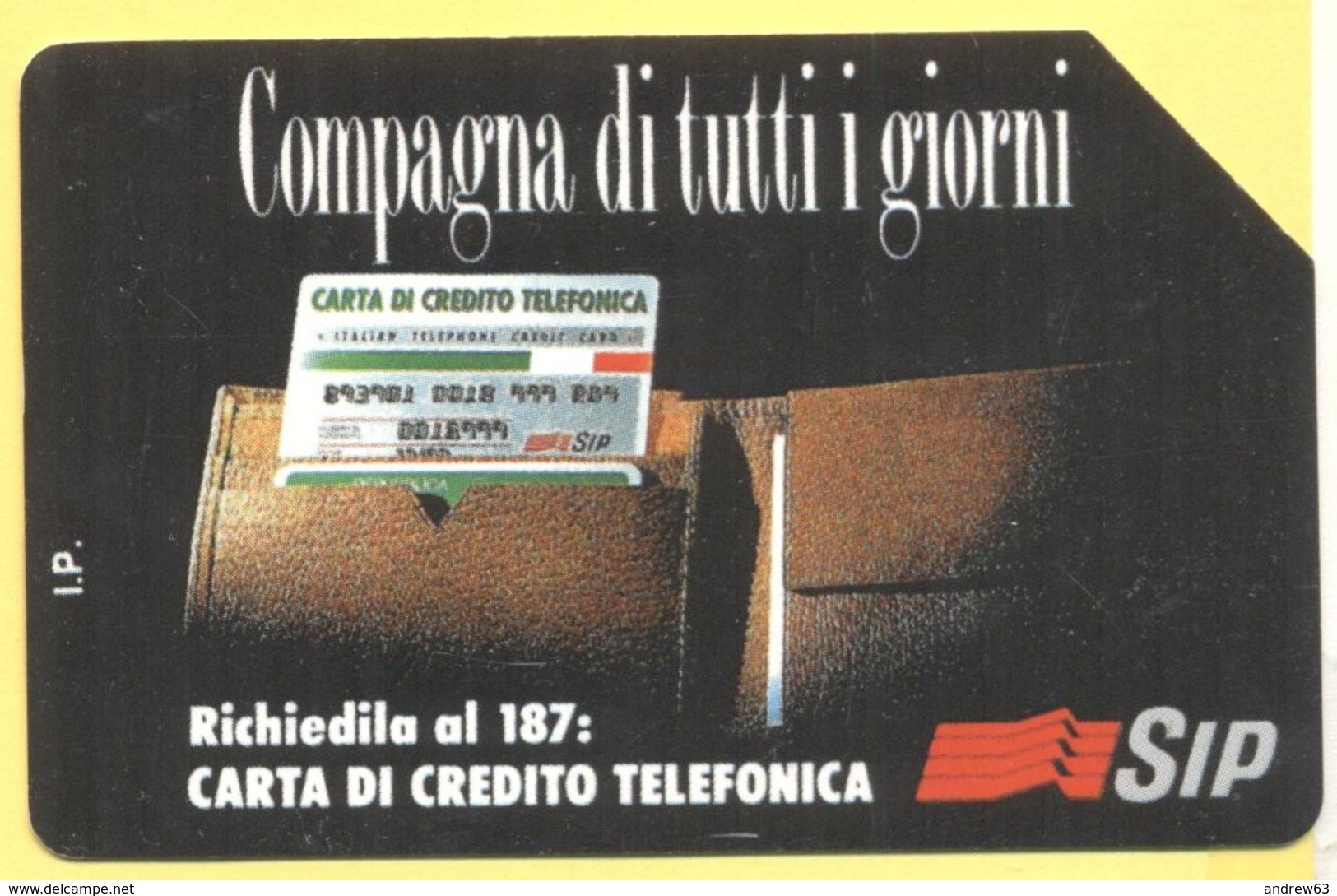 Scheda Telefonica - ITALIA - ITALY - ITALIE - 30.06.94 - Compagna Di Tutti I Giorni, Carta Di Credito Telefonica - SIP 5 - Pubbliche Ordinarie