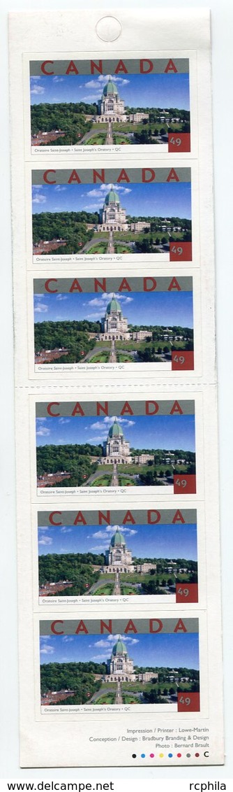 RC 11562 CANADA 2004 ATTRACTIONS TOURISTIQUES CARNET BOOKLET MNH NEUF ** - Full Booklets