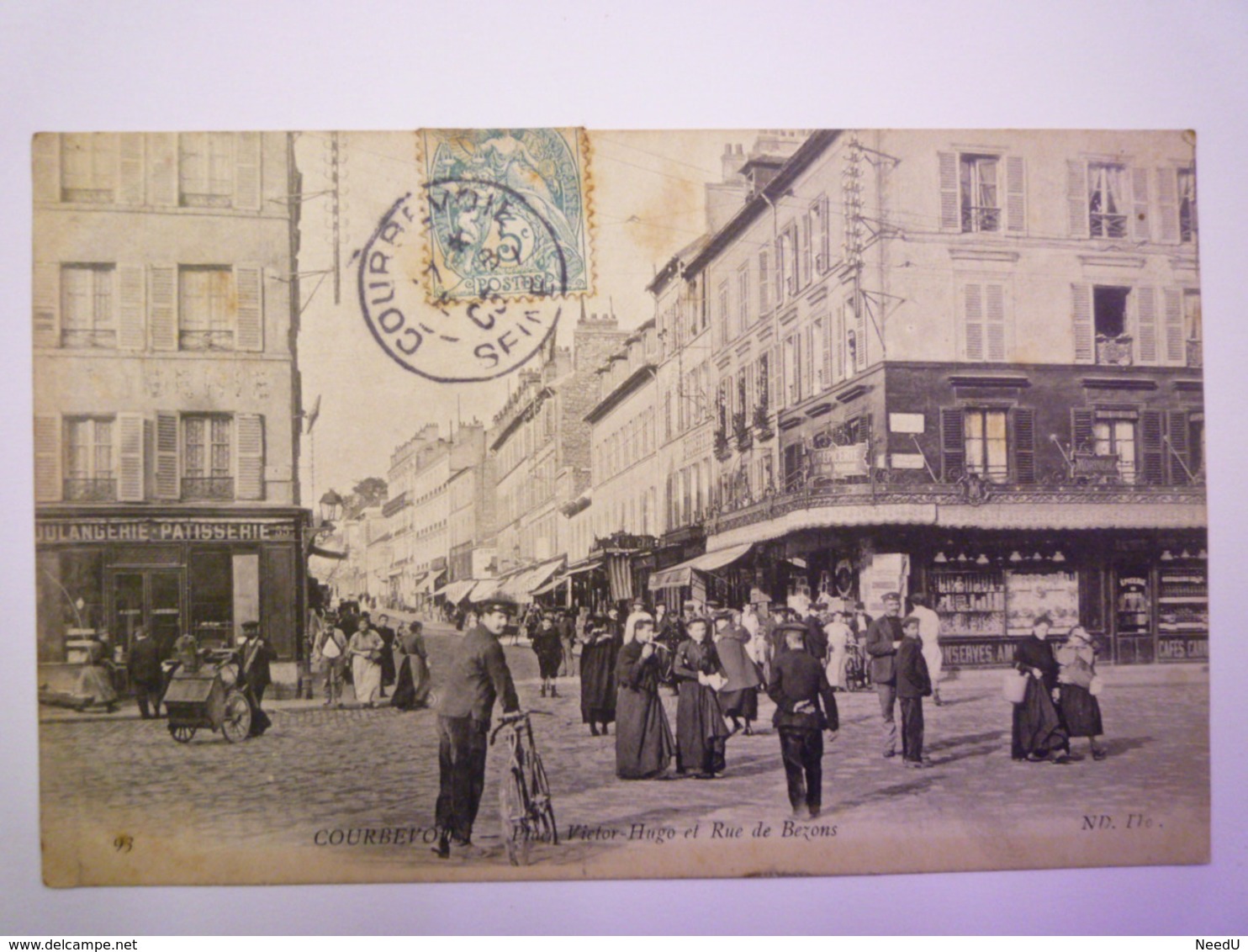 GP 2019 - 244  COURBEVOIE  (Hauts-de-Seine)  :  Place Victor HUGO Et Rue De Bezons   1905   XXX - Courbevoie