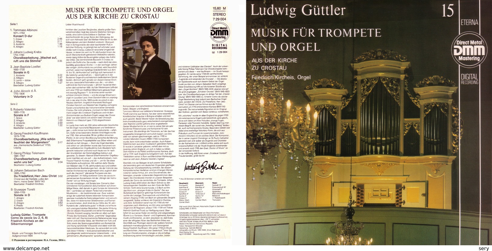 Superlimited Edition CD Ludwig Guttler. MUSIK FUR TROMPETE UND ORGEL. - Instrumental