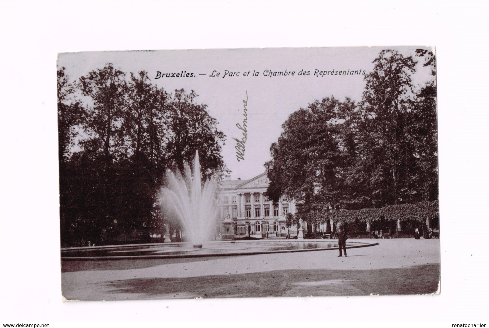 Le Parc Et La Chambre Des Représentants.Expédié De Forest à Ciney. - Monumenten, Gebouwen