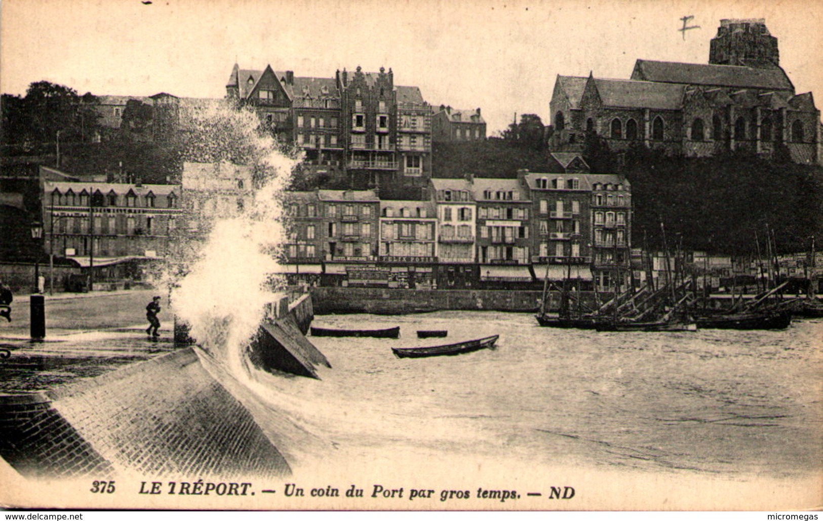 76 - LE TREPORT - Un Coin Du Port Par Gros Temps - Le Treport