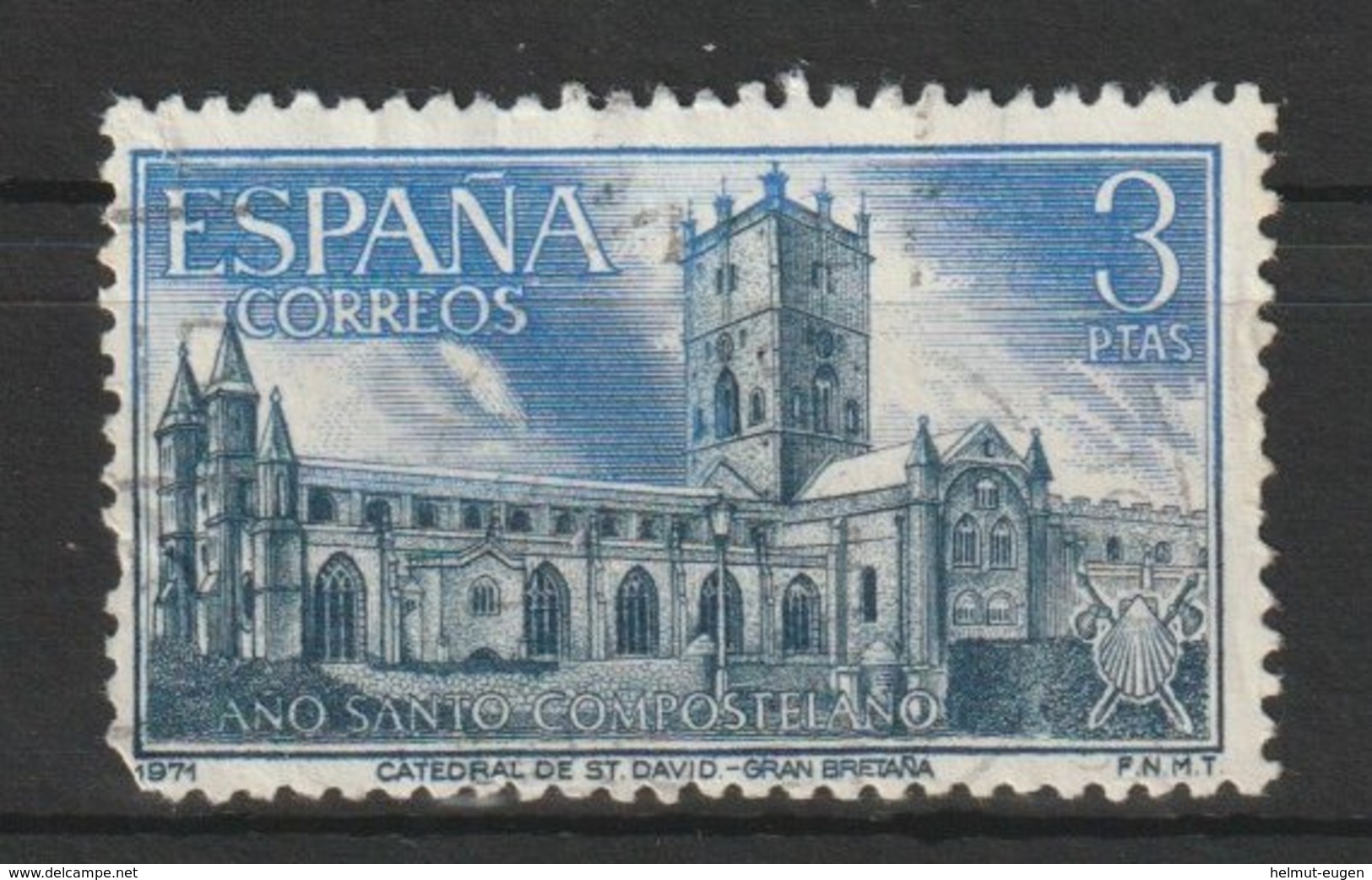 MiNr. 1907 Spanien 1971, 4. Jan. Heiliges Jahr Des Hl. Jakobus Von Compostela (I). - Gebraucht