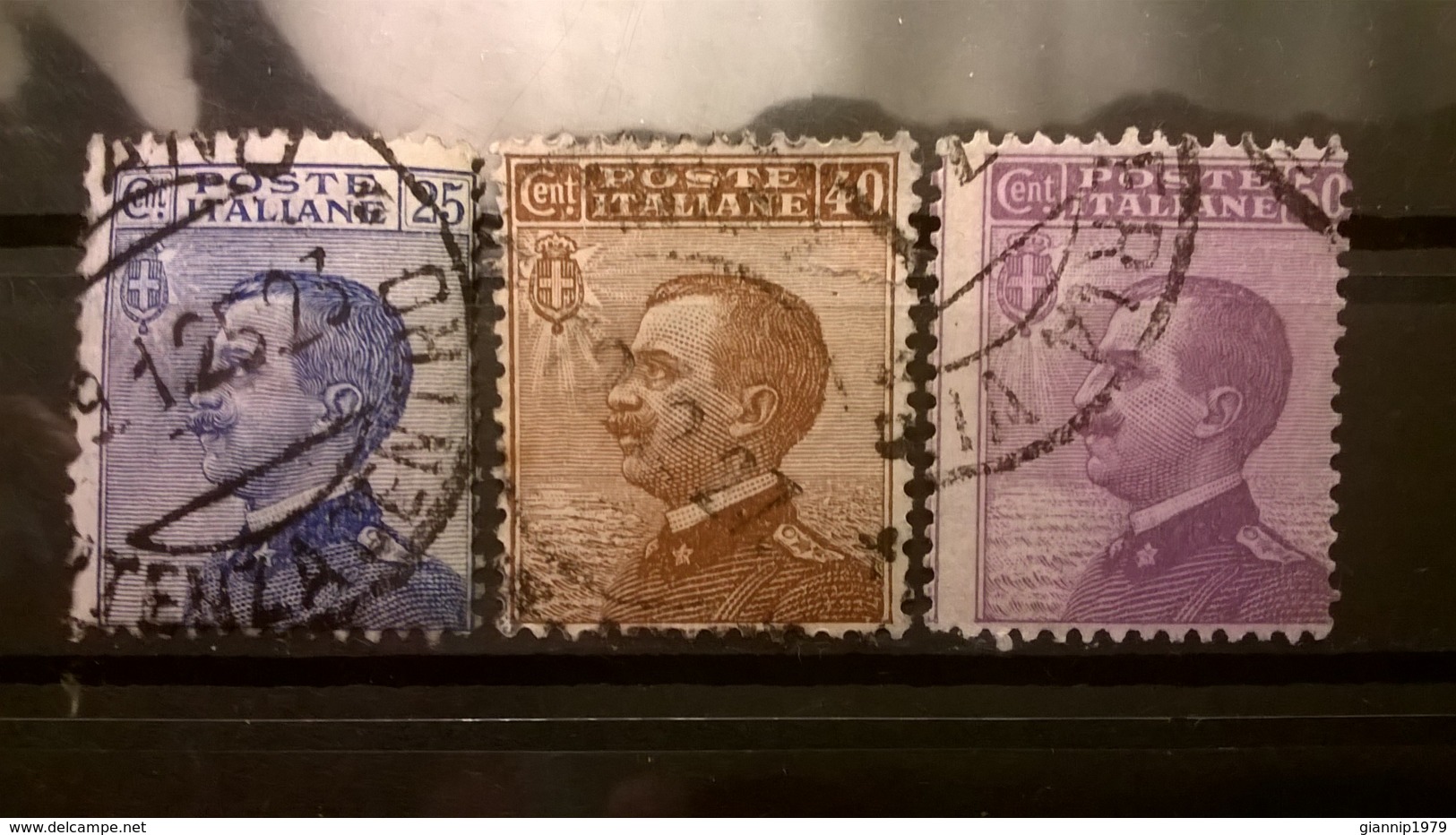 FRANCOBOLLI STAMPS ITALIA ITALY REGNO 1908 USED SERIE COMPLETA VITTORIO EMANUELE III SASSONE N° 83 84 85 - Usati