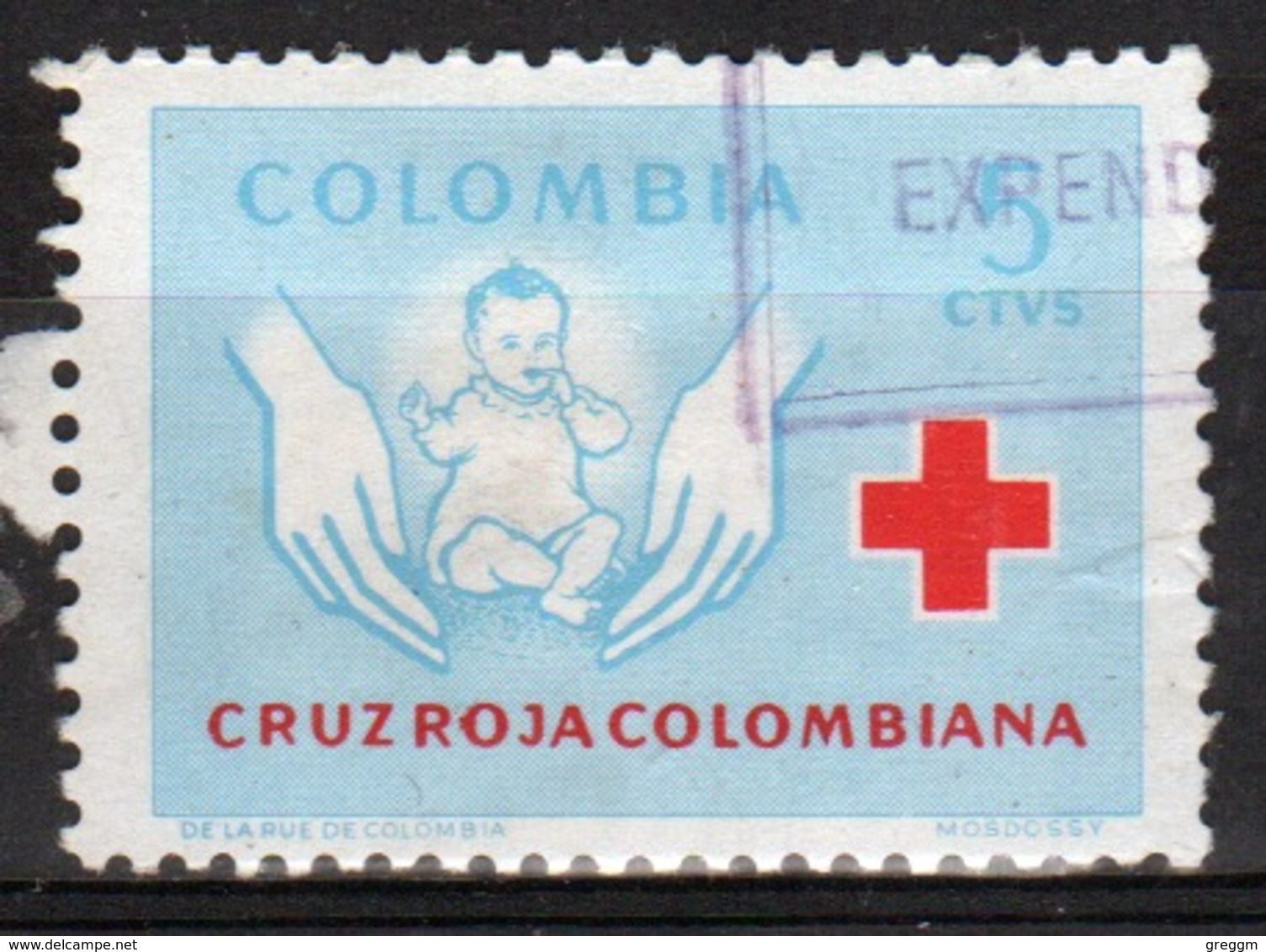 Red Cross Columbia 1970 Stamp Obligatory Tax For The Red Cross Fund. - Red Cross