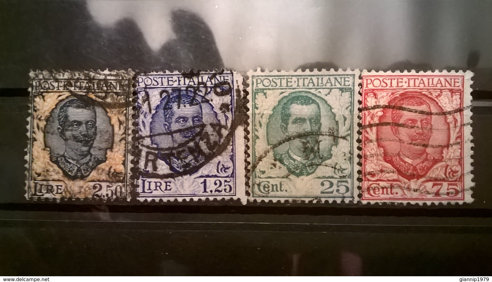 FRANCOBOLLI STAMPS ITALIA ITALY REGNO 1926 USED  SERIE COMPLETA FLOREALE SASSONE 200 - 203 - Usados