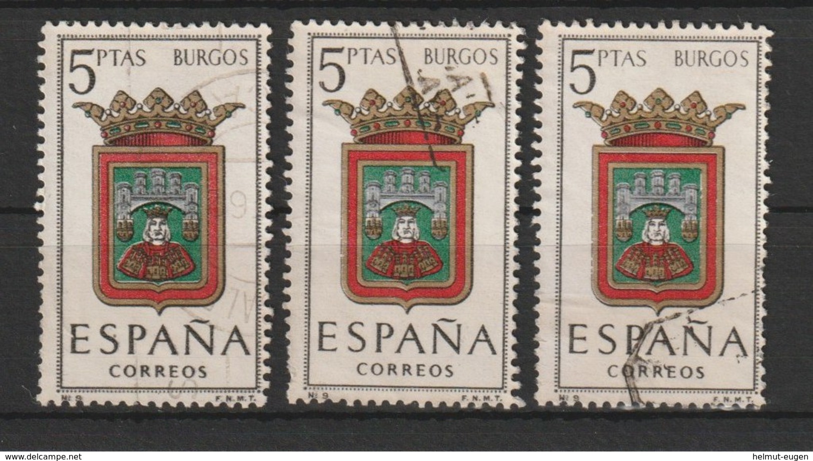 MiNr. 1339 Spanien 1962, 2. Sept. Wappen Der Provinzhauptstädte (IX). - Gebraucht