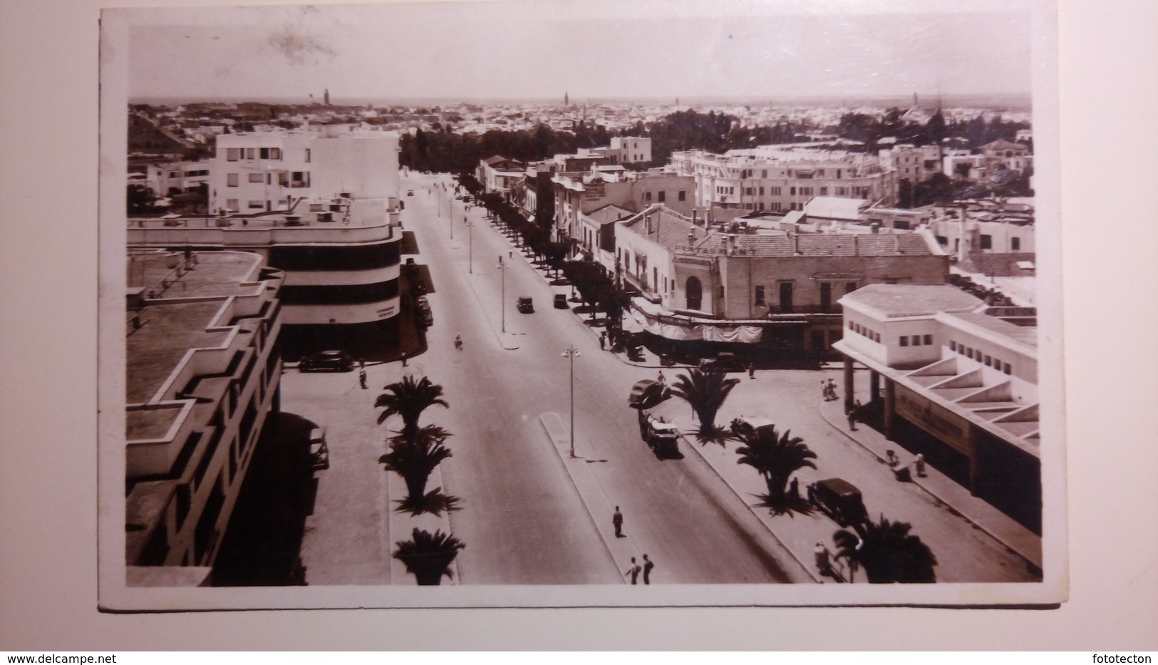 Morocco, Maroc - Meknès - Avenue Mezerges - 1942 [TM/Lpt100e] - Meknes