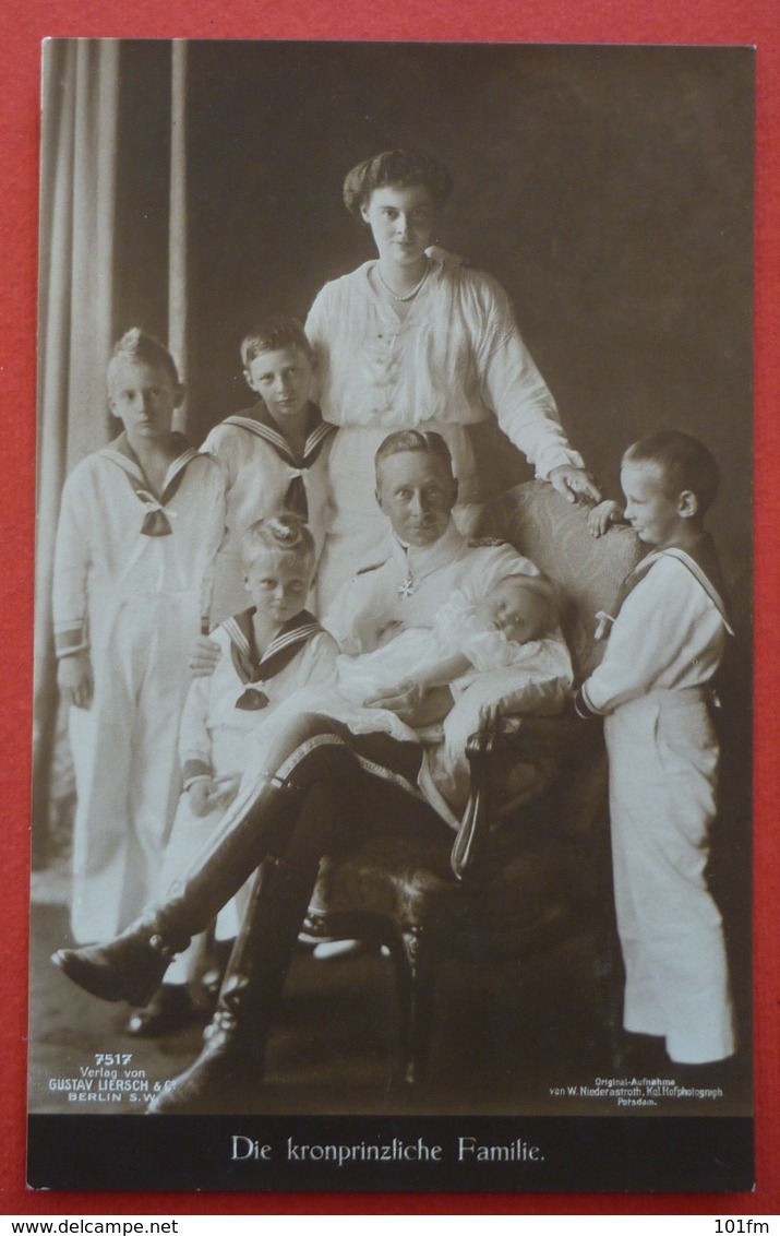 GERMANY - KAISER WILHELM II. - DIE KRONPRINZLICHE FAMILIE - Königshäuser