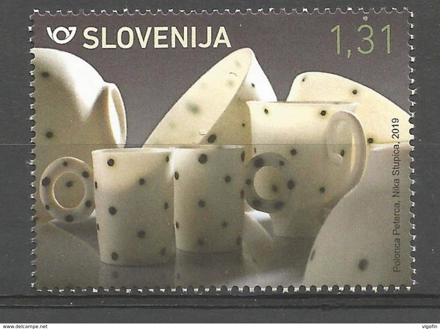 SI 2019-1354 PORZELAN , SLOVENIA, 1 X 1v, MNH - Slowenien