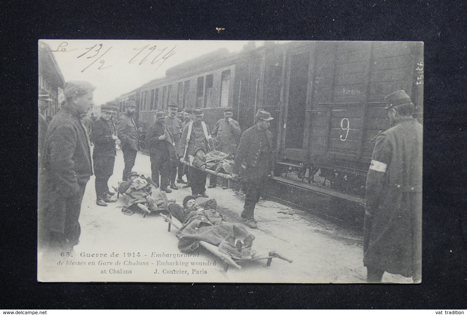 MILITARIA - Carte Postale 14/18 - Embarquement Des Blessés En Gare De Chalons - L 22388 - Guerre 1914-18