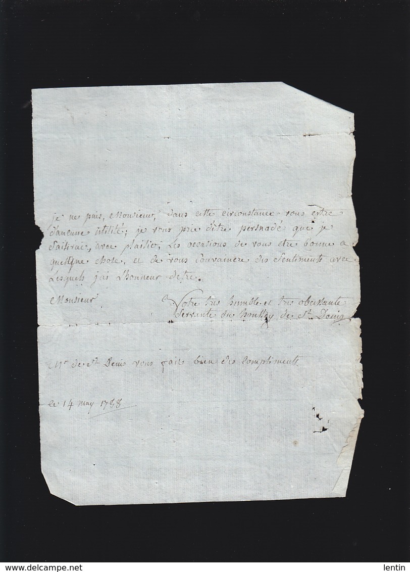 3 Letttres 18ème - Vie Quotidienne - Jupon D'indienne - Et 14 May 1758 De Servante Du Boulley De Saint Denis ? - Non Classés