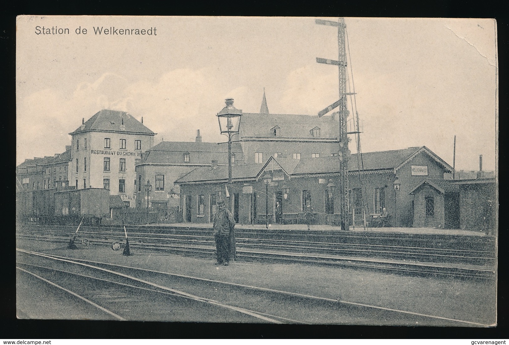 STATION DE WELKENRAEDT  !!!! KREUKJE RECHTER BOVENHOEK - Welkenraedt