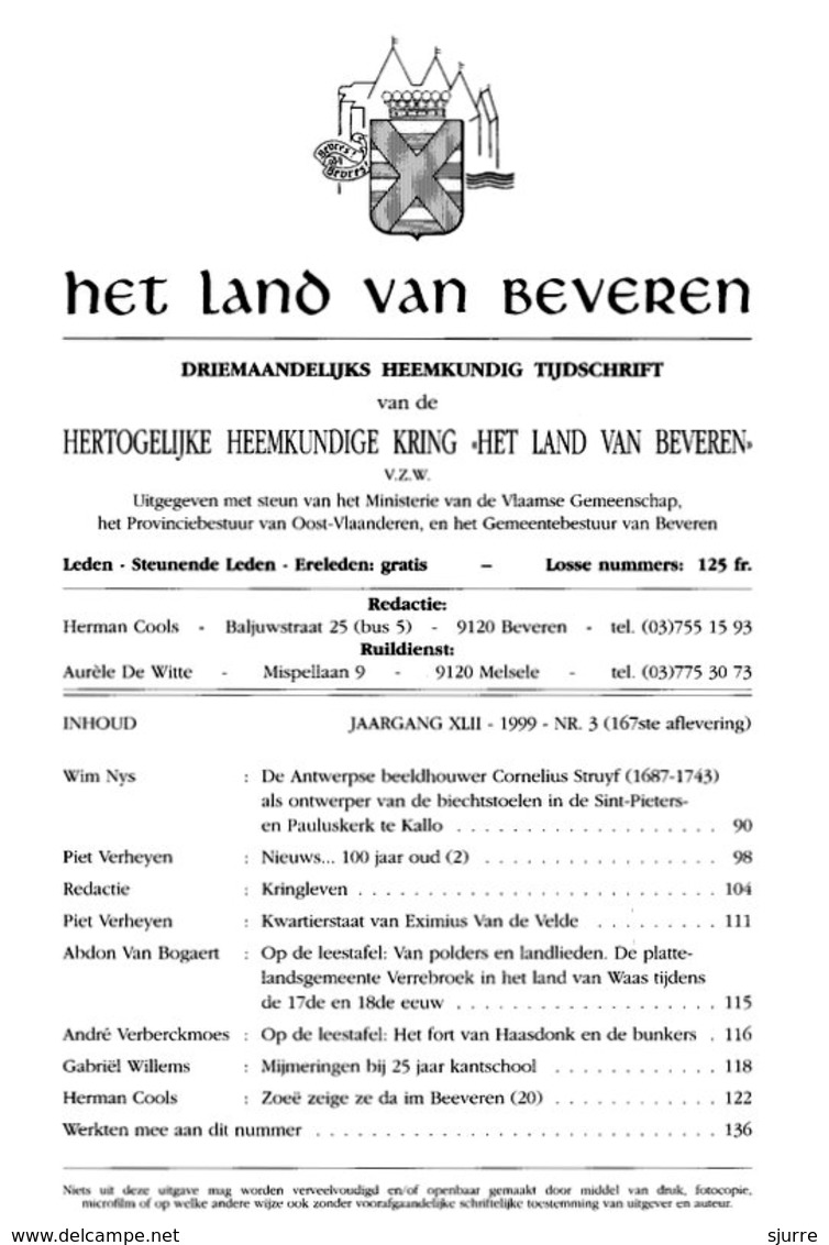 Het Land Van Beveren Nr 3/1999 - Histoire