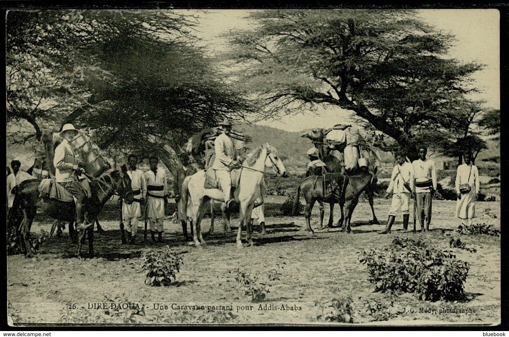 Ref 1273 - Early Postcard - Expedition Group - Dire-Daoua On Way To Addis-Ababa Ethiopia - Ethiopia