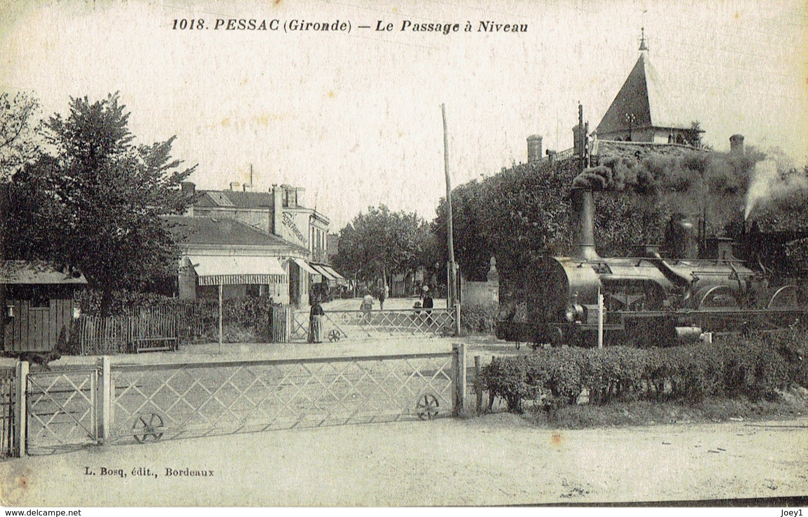 Cpa Pessac Le Passage à Niveau. - Pessac