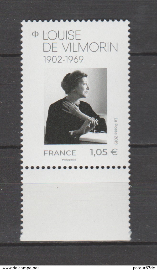 FRANCE / 2019 / Y&T N° 5299 ** : Louise De Vilmorin X 1 BdF Bas - Neufs