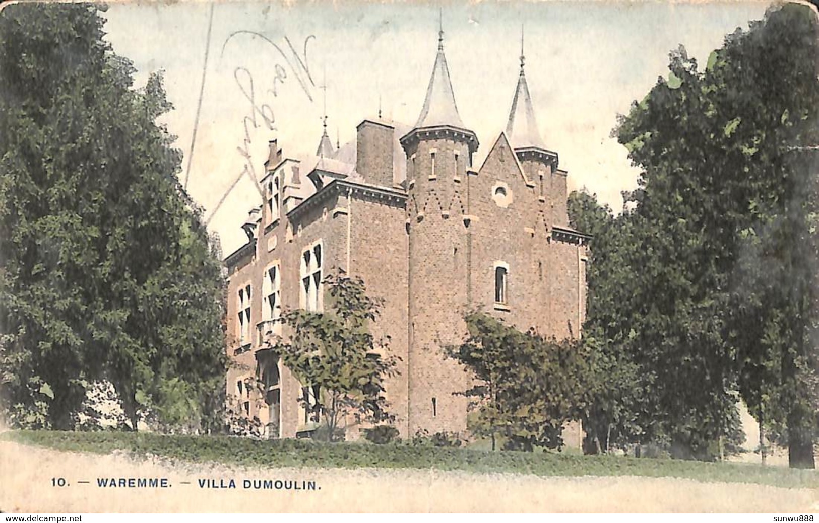 Waremme - Villa Dumoulin (colorisée, Bertel) - Waremme