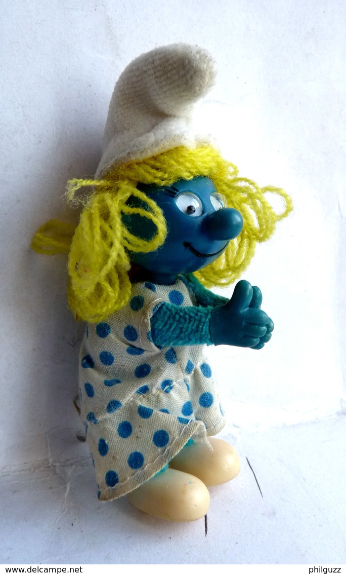 FIGURINE PINCE CRAVATTE SCHTROUMPFETTE (1) 1983 - Smurfs