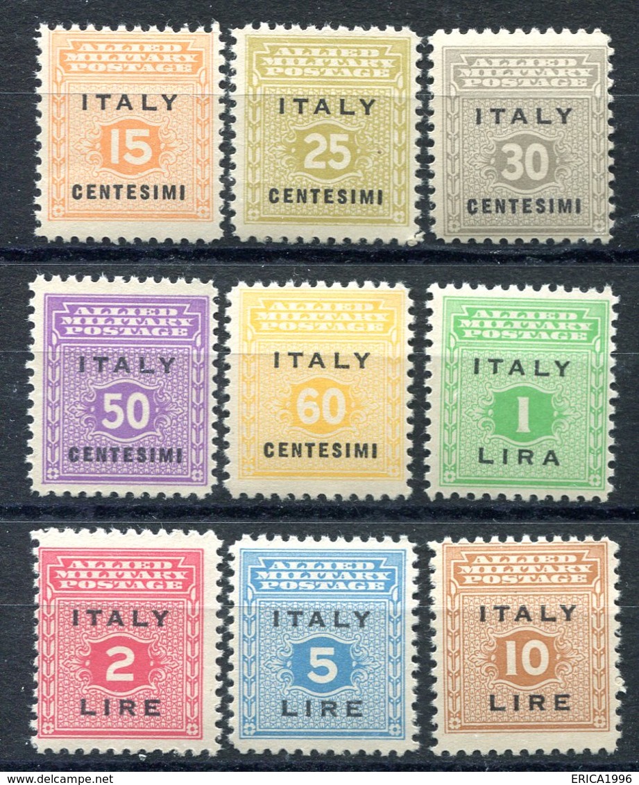 Z1390 ITALIA AMGOT 1943 Cifra, MNH, Serie Completa, Ottime Condizioni - Occup. Anglo-americana: Sicilia