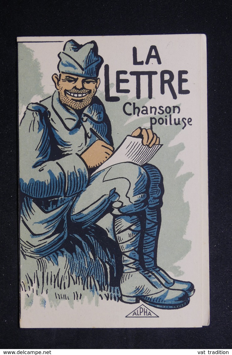 MILITARIA - Carte Postale - Carte Postale Double - Chansons Poiluse - L 22419 - Humoristiques