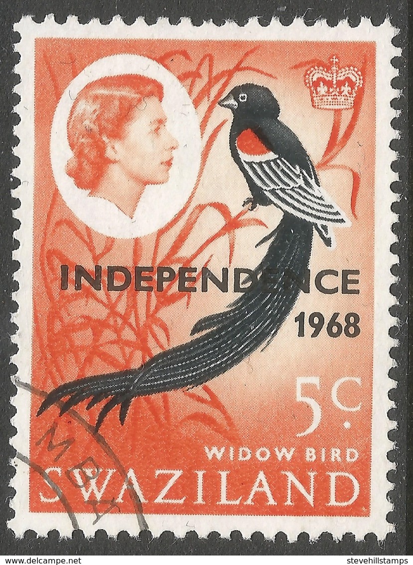 Swaziland. 1968 Independence O/P. 5c Used. SG 149 - Swaziland (1968-...)