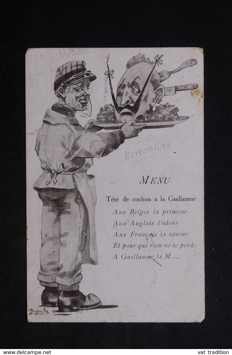 MILITARIA - Carte Postale - Carte Postale - Menu - Tête De Cochon à La Guillaume - L 22421 - Humoristiques