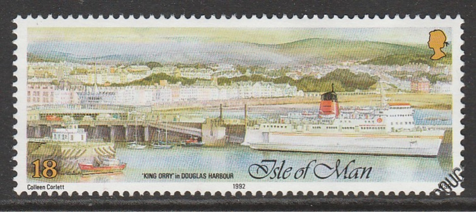 Isle Of Man 1992 The 200th Anniversary Of The Extension Of Manx Seaports 18 P Multicolored SW 507 O Used - Isle Of Man