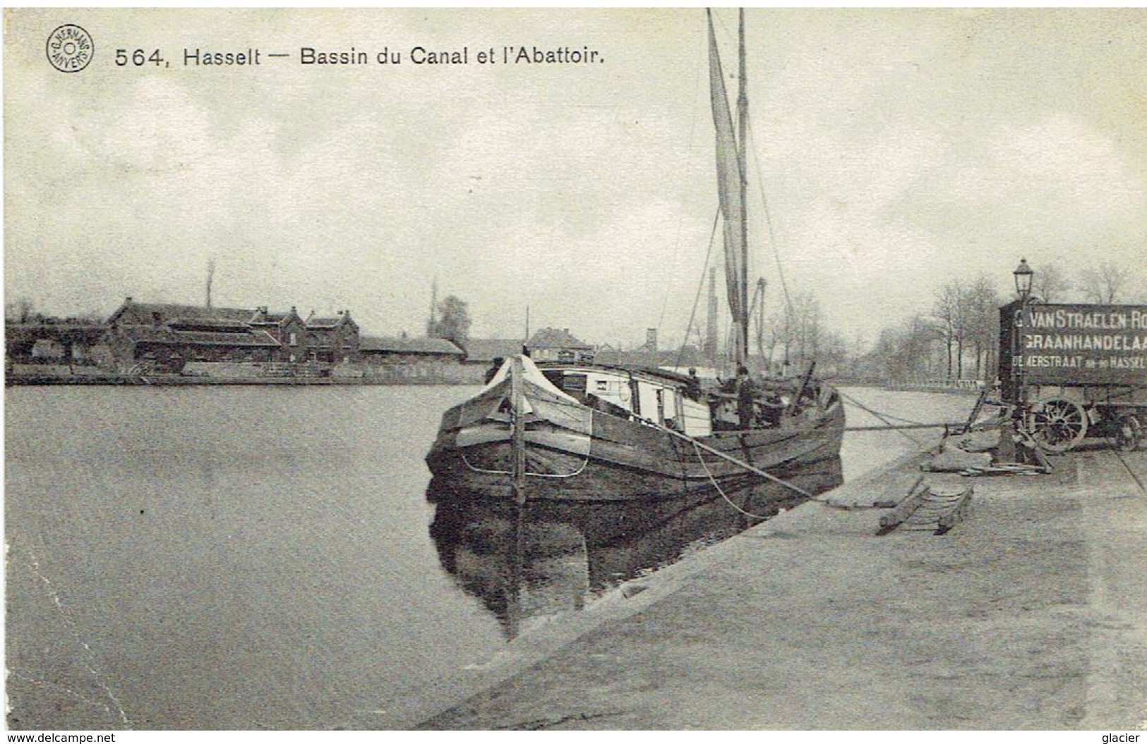 HASSELT - Bassin Du Canal Et L' Abattoir - Binnenschip - Péniche - Hasselt