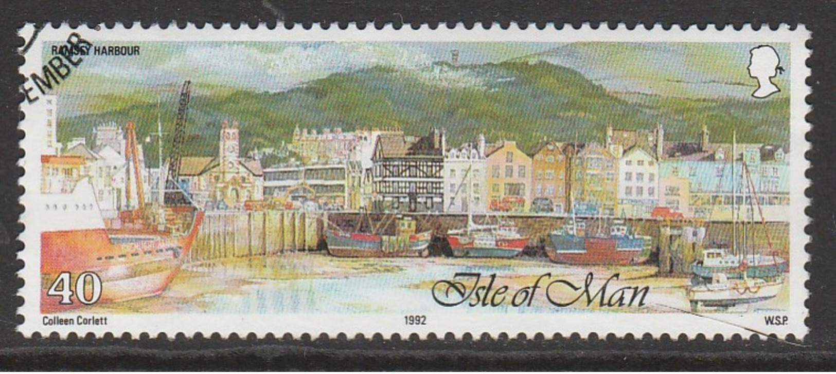 Isle Of Man 1992 The 200th Anniversary Of The Extension Of Manx Seaports 40 P Multicolored SW 510 O Used - Isle Of Man