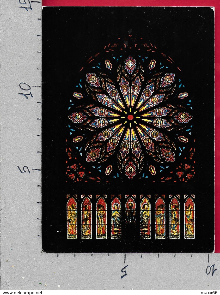 CARTOLINA VG NORVEGIA - TRONDHEIM - The Nidaros Cathedral - The Rose Window - 10 X 15 - ANN. 1983 - Norvegia