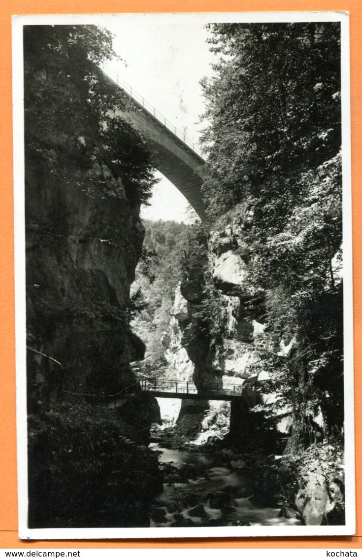 Man874, Biel, Bienne, Gorges Du Taubenloch, Pont, édit. Cartes Kumn, Non Circulée - Bienne