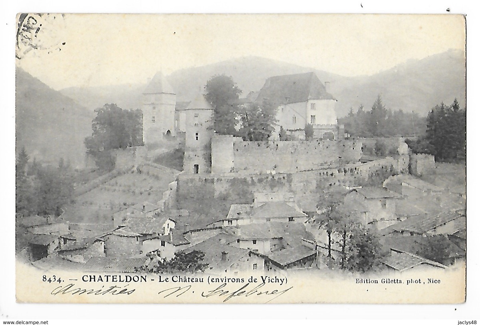 CHATELDON  (cpa 63)  Le Château   -  L  1 - Chateldon