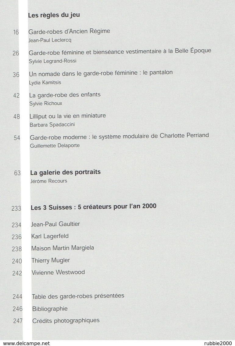 GARDE ROBES INTIMITES DEVOILEES DE CLEO DE MERODE A... 1999 MUSEE DE LA MODE ET DU TEXTILE ARTS DECORATIFS - Libros