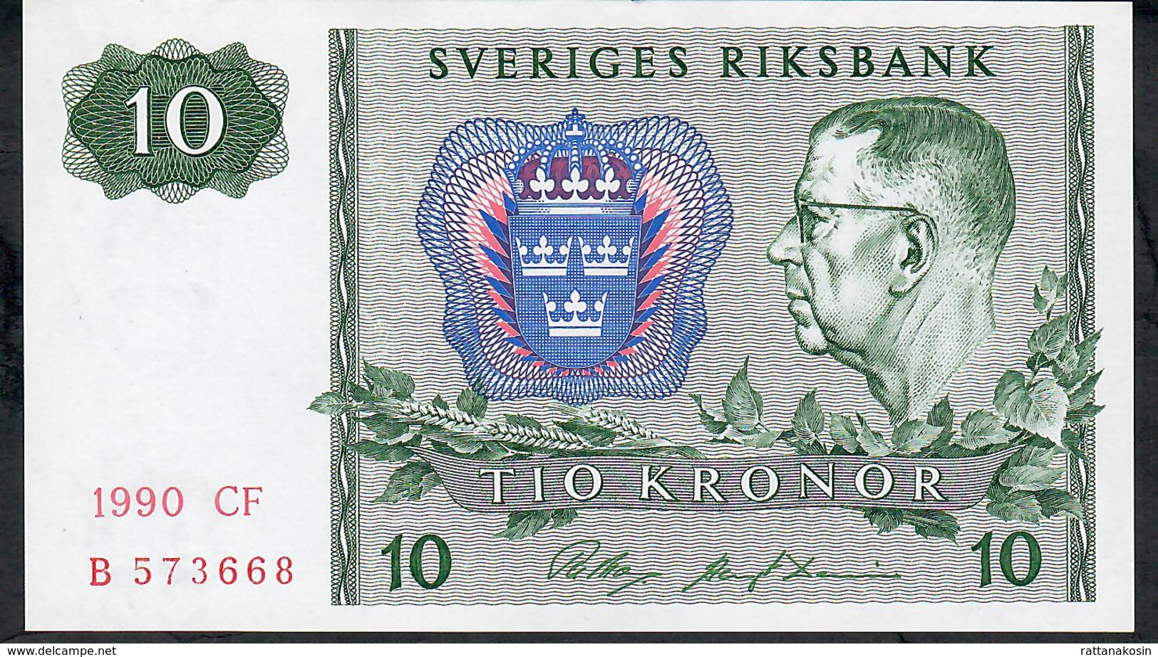 SWEDEN P52e 10 KRONOR 1990  #CF   UNC. - Sweden