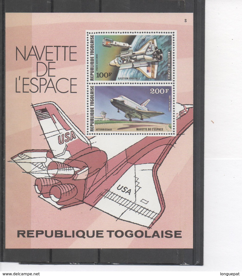 TOGO - Espace - Navette De L'Espace : Ejection Orbitale,  Atterissage - - Togo (1960-...)