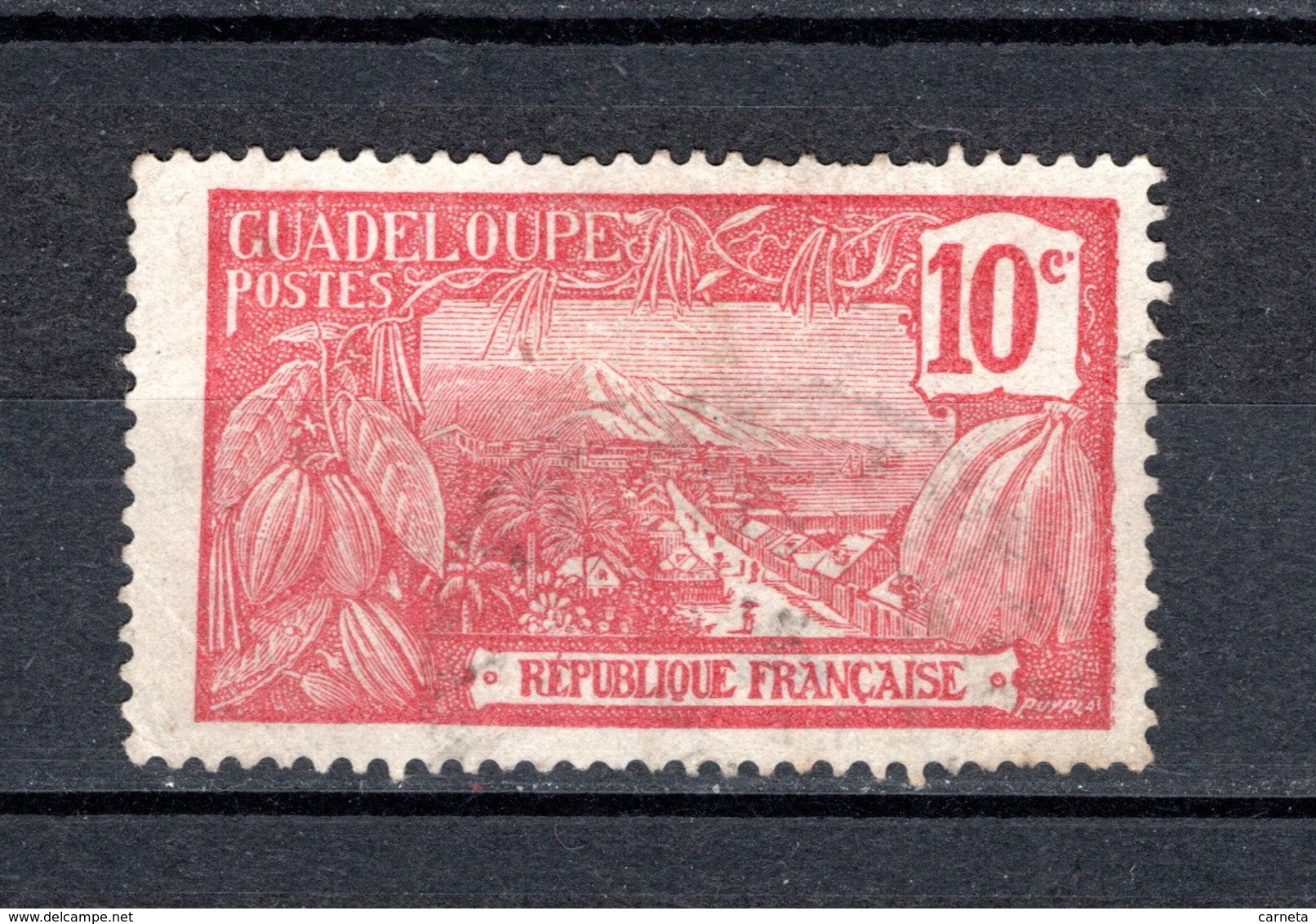 GUADELOUPE N° 59 OBLITERE COTE  0.50€   MONT  HOUELMONT - Oblitérés